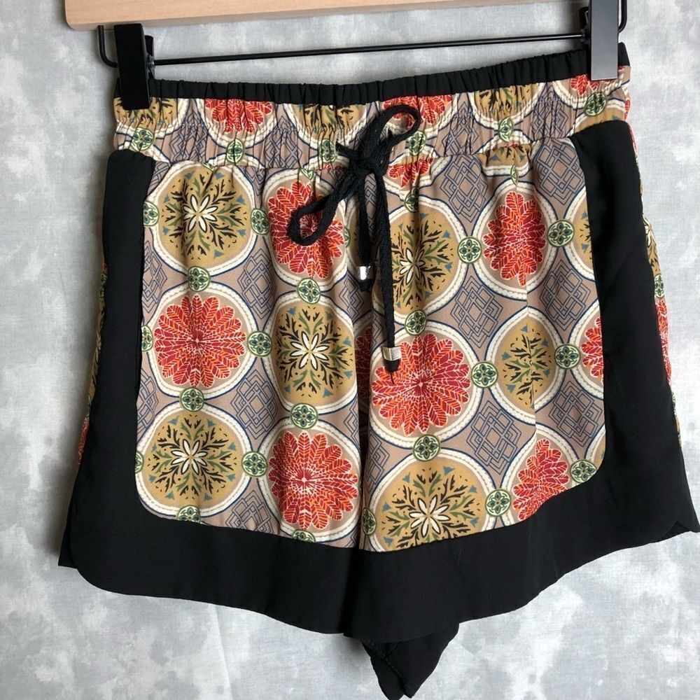 Freeway Loose Fit Grapefruit Slice Cotton Shorts Size Small